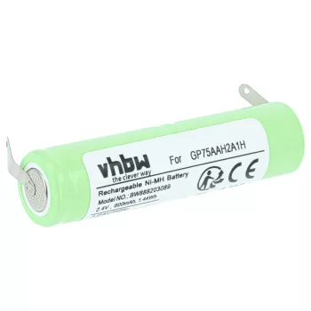   Omron GP75AAH2A1H helyettesítő akkumulátor (NiMh, 600mAh / 1.44Wh, 2.4V) - Utángyártott