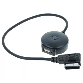   Volkswagen Bora, Caddy, Eos készülékekhez átalakító kábel (USB (Anya), AMI (Apa), Fekete) - Utángyártott