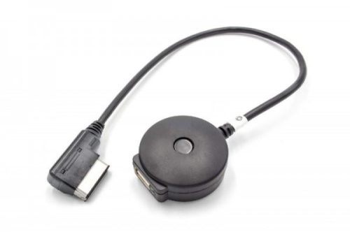 Volkswagen Bora, Caddy, Eos készülékekhez átalakító kábel (USB (Anya), AMI (Apa), Fekete) - Utángyártott