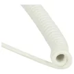 Spirál kábel (3.5mm Jack (Apa), 3.5mm Jack (Apa), 39 - 150cm, Fehér / Arany) - Utángyártott