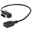 Volkswagen Bora, Caddy, Eos készülékekhez átalakító kábel (USB (Anya), AMI (Apa), Fekete) - Utángyártott