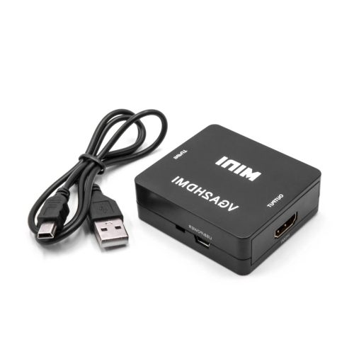 Átalakító (HDMI (Anya), VGA (Anya), Fekete) - Utángyártott