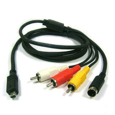 Sony VMC-15FS helyettesítő átalakító kábel (RCA (Apa), 2 db eszköz specifikus csatlakozó (Apa), 150cm, Fekete) - Utángyártott