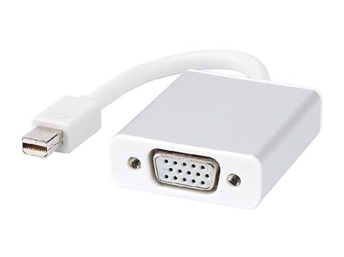 Átalakító kábel (VGA (Anya), mini DisplayPort (Apa), 15cm, Fehér) - Utángyártott