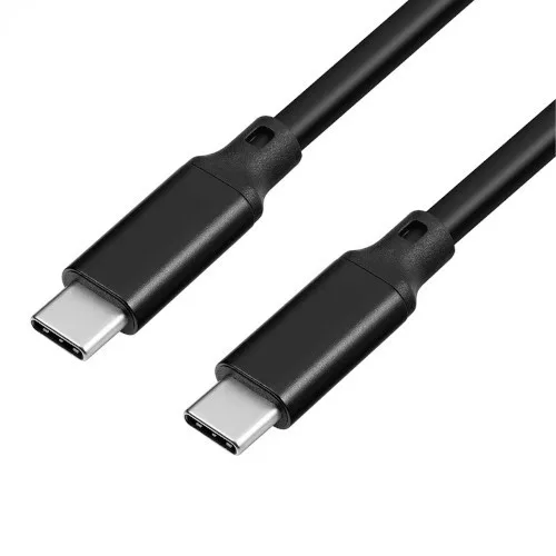 Töltőkábel (USB-C (Apa), USB-C (Apa), 50cm, Fekete, 20V, 3.0 A) - Utángyártott
