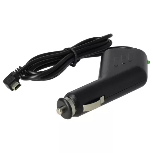 Autós töltőkábel (Mini USB-A 1.0 (Apa), Szivargyújtós csatlakozó, Fekete, 12V) - Utángyártott