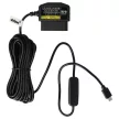 Autós töltőkábel (Micro USB (Apa), 16 tüskés OBD2 csatlakozó, 3.5m, Fekete, 5V, 1,5A) - Utángyártott