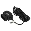 Autós töltőkábel (Mini USB (Apa), 16 tüskés OBD2 csatlakozó, 3.5m, Fekete, 5V, 1,5A) - Utángyártott
