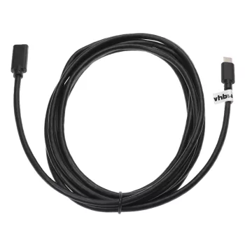   Adatkábel (USB-C 3.1 (Apa), USB-C 3.1 (Anya), 3m, Fekete) - Utángyártott