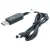 Töltőkábel (USB-A (Apa), 5.5 x 2.5 mm Barrel csatlakozó, 1m, Fekete, 12V, 0.7 A) - Utángyártott