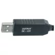 Töltőkábel (USB-A (Apa), 5.5 x 2.5 mm Barrel csatlakozó, 1m, Fekete, 12V, 0.7 A) - Utángyártott