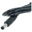 Töltőkábel (USB-A (Apa), 5.5 x 2.5 mm Barrel csatlakozó, 1m, Fekete, 12V, 0.7 A) - Utángyártott