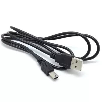 Kábel (USB-A 2.0, mini USB, 100cm, Fekete) - Utángyártott