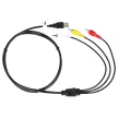 Átalakító kábel (USB-A 2.0 (Apa), RCA (Apa), 1.4m, Fekete) - Utángyártott