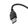 Volkswagen RCD 510 készülékhez átalakító kábel (USB-A 2.0 (Apa), 4 tüskés csatlakozó (Anya), 22cm, Fekete) - Utángyártott