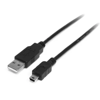   Adatkábel (USB-A (Apa), Mini USB (Apa), 180cm, Fekete) - Utángyártott