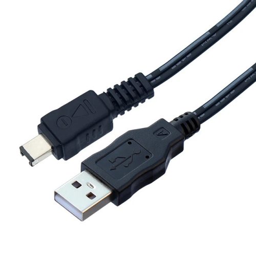 Canon Legria HF M506 készülékhez fényképezőgép adatkábel (USB (Apa), Eszköz Specifikus, 120cm, Fekete) - Utángyártott