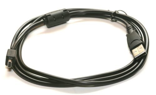 Olympus CB-USB5 helyettesítő adatkábel (USB (Apa), Eszköz Specifikus, 150cm, Fekete) - Utángyártott