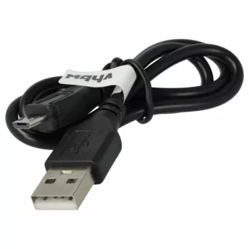   Adatkábel (USB (Apa), Micro USB (Apa), 30cm, Fekete) - Utángyártott