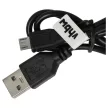 Adatkábel (USB (Apa), Micro USB (Apa), 30cm, Fekete) - Utángyártott