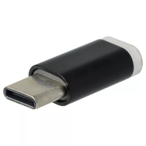 Átalakító (USB-C (Apa), Micro USB (Anya), Fekete) - Utángyártott