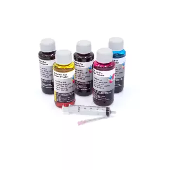   Canon Pixma G1501 készülékhez nyomtató tinta utántöltő 4 színben (Fekete / Cián / Sárga / Magenta) - Utángyártott