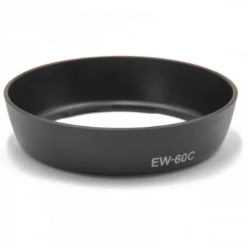   Canon EW-60C helyettesítő fényképezőgép napellenző (Fekete) - Utángyártott