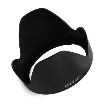   Canon EW-78B II helyettesítő fényképezőgép napellenző (Fekete) - Utángyártott