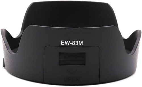 Canon EW-83M helyettesítő fényképezőgép napellenző (Fekete) - Utángyártott