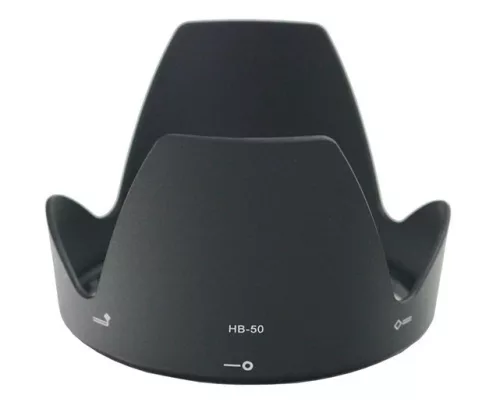 Nikon HB-50 helyettesítő fényképezőgép napellenző (Fekete) - Utángyártott