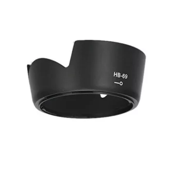   Nikon HB-69 helyettesítő fényképezőgép napellenző (Fekete) - Utángyártott