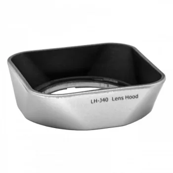   Olympus LH-40 helyettesítő fényképezőgép napellenző (Fekete / Ezüst) - Utángyártott