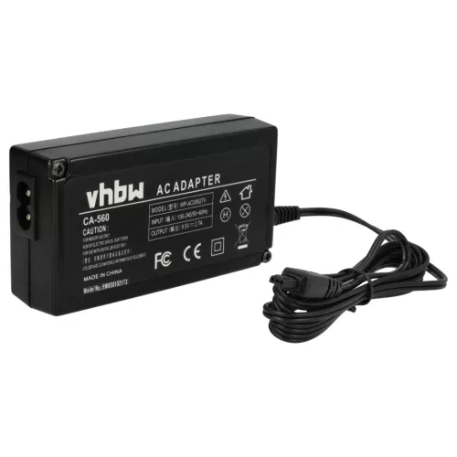 Canon CA-560 helyettesítő fényképezőgép hálózati adapter (2 m, Fekete, 25.65W, 9.5V, 2.7 A) - Utángyártott