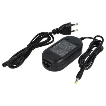   JVC AC-V10 helyettesítő fényképezőgép hálózati adapter (2 m, Fekete, 5.2W, 5.2V, 1.0 A) - Utángyártott
