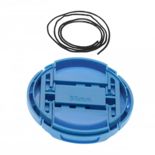 Sony 100 mm 2.8 Macro, 35 mm 1.4 G, 50 mm 1.4 készülékekhez fényképezőgép lencsesapka (Kék) - Utángyártott