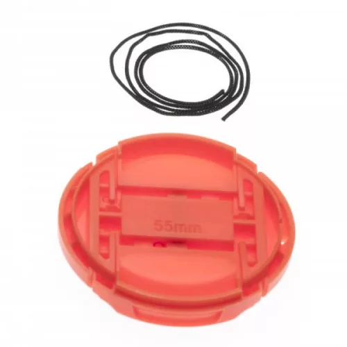 Sony 100 mm 2.8 Macro, 35 mm 1.4 G készülékekhez fényképezőgép lencsesapka (Piros) - Utángyártott