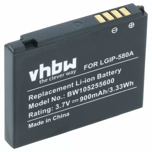 LG LGIP-580A helyettesítő mobiltelefon akkumulátor (Li-Ion, 3.7V, 700mAh / 2.59Wh) - Utángyártott
