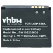 LG LGIP-580A helyettesítő mobiltelefon akkumulátor (Li-Ion, 3.7V, 700mAh / 2.59Wh) - Utángyártott