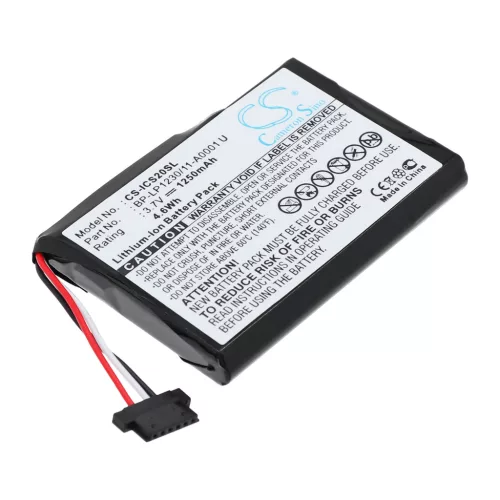 Navman S20 készülékhez akkumulátor (Li-Ion, 3.7V, 1250mAh / 4.6Wh) - Utángyártott