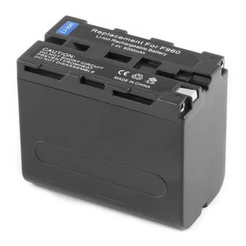  Sony NP-F970 helyettesítő akkumulátor (Li-Ion, 7.2V, 6000mAh / 43.2Wh) - Utángyártott