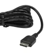 Samsung U900 SOUL készülékhez mobiltelefon töltő (5V, 1 A, Fekete, 115 cm) - Utángyártott
