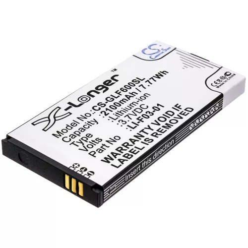 Golfbuddy Platinum 4, PT4 készülékekhez akkumulátor (Li-Ion, 3.7V, 2100mAh / 7.77Wh) - Utángyártott
