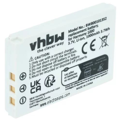 Logitech Squeezebox Duet készülékhez akkumulátor (Li-Ion, 3.7V, 1000mAh / 3.7Wh) - Utángyártott