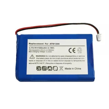   RTI 40-210742-20, ATB-1200 helyettesítő akkumulátor (Li-Ion, 3.7V, 1100mAh / 4.07Wh) - Utángyártott