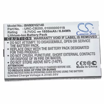   Sonos 01000000118, URC-CB200 helyettesítő akkumulátor (Li-Ion, 3.7V, 2000mAh / 7.4Wh) - Utángyártott