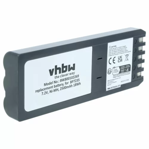 Fluke 116-066, 668225, BP7235 helyettesítő akkumulátor (NiMh, 7.2V, 2500mAh / 18Wh) - Utángyártott