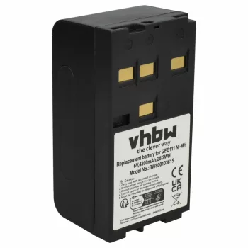   Leica 667147, 667318, GEB111, GEB121 helyettesítő akkumulátor (NiMh, 6V, 4200mAh / 25.2Wh) - Utángyártott