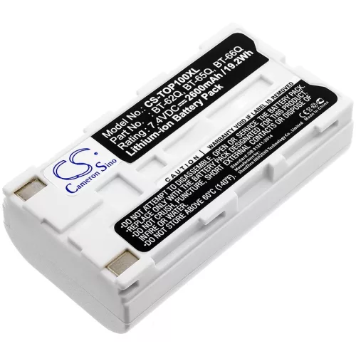 Topcon BT-66Q helyettesítő akkumulátor (Li-Ion, 7.4V, 2600mAh / 19.24Wh) - Utángyártott