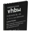 Nokia BL-4S helyettesítő mobiltelefon akkumulátor (Li-Ion, 3.7V, 850mAh / 3.15Wh) - Utángyártott