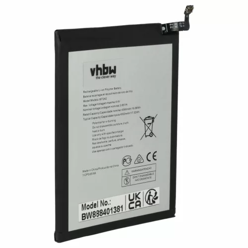 Nokia WT242 helyettesítő mobiltelefon akkumulátor (Li-Polymer, 3.85V, 4400mAh / 16.94Wh) - Utángyártott